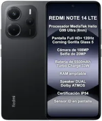 Imagem de Smartphone Xiaomi Redmi Note 14 Lte Dual Sim 6.67" 6GB/128GB Preto (Global) | Atacado Imports Oficial